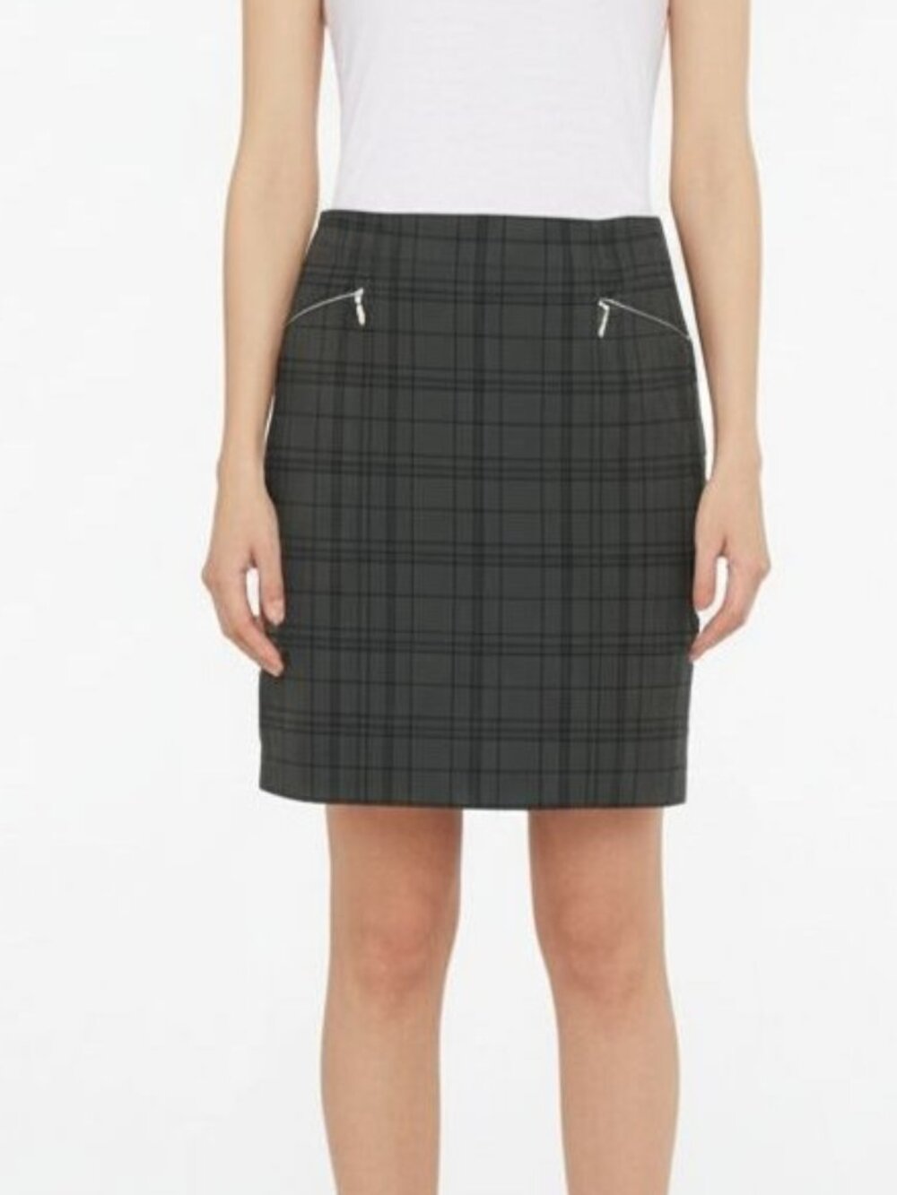 Alfani Black Velvet Abstract Jacquard Above-Knee Skirt Size 14